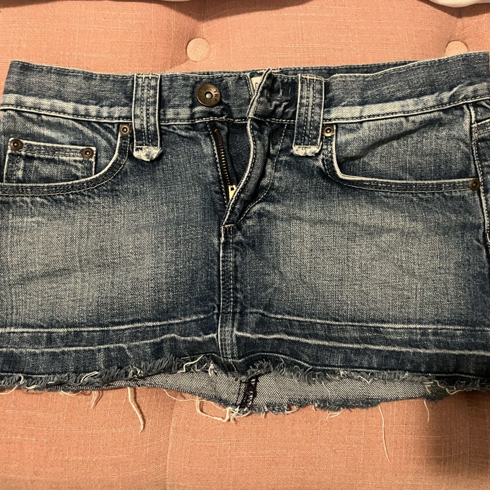 Vintage low waisted jean skirt